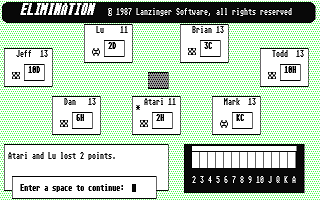 Elimination atari screenshot